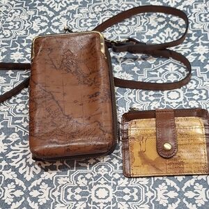 Patricia Nash Brown Leather Crossbody Bag